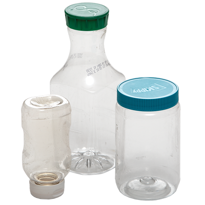 Clean plastic bottles