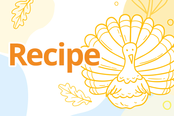 Recipe text with turkey